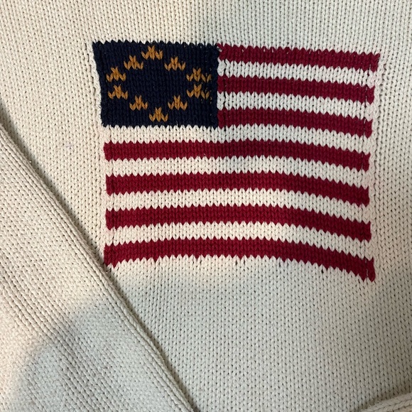 Vintage American Flag Knit Sweater - Picture 5 of 6